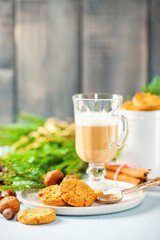 Cappuccino and cookies