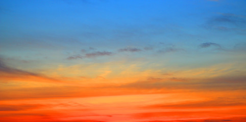 beautiful colorful sky on sunrise