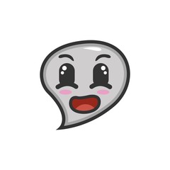 bubble chat character design mascot vector