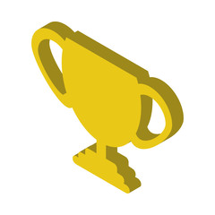 trophy cup award isolated icon
