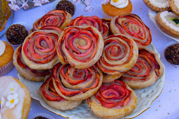 repostería roles de manzana 