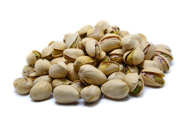 peanut pistachio resting on a isolated white background