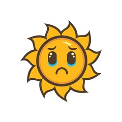 sun character design mascot vector