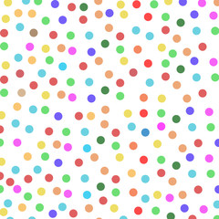 Abstract fashion many color Big Polka Dot funny pattern texture.