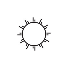 sunrays simple swirl symbol logo vector