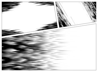 Set of manga speed line effect