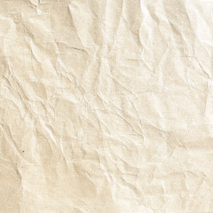 Old brown crumpled paper texture