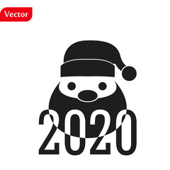 funny Christmas greetings card Funny Santa Claus. vector illustration isolated illustration eps10