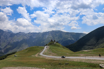 mountains along the Georgian military road