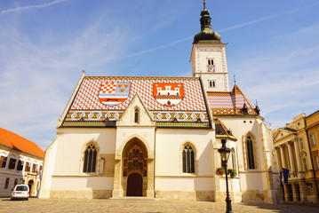 クロアチアのザグレブにある聖マルコ教会