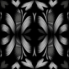 Abstract black and white pattern for your design