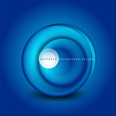 Vector swirl circle banner, 3d style abstract sphere or round shape icon or background templates. Vector Illustration For Wallpaper, Banner, Background, Card, Book Illustration, landing page