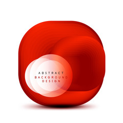 Square geometric banners with 3d smooth blend effect. Digital technology trendy icon design. Vector Illustration For Wallpaper, Banner, Background, Card, Book Illustration, landing page