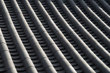 Patterns of Roof tiles in Korean Traditional Houses.