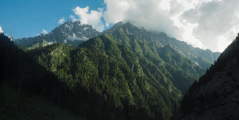 Beautiful mountain landscape of Sonamarg, Jammu and Kashmir state, India