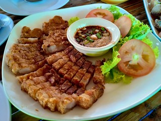 Fried Pork Belly with Fish Sauce