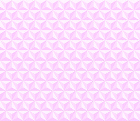 3d pink pyramids. vector seamless pattern with triangles. simple light geometric repetitive background for ad card sign. visual illusion. textile paint. fabric swatch. wrapping paper. continuous print