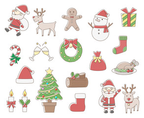 Fototapeta premium クリスマス アイコン