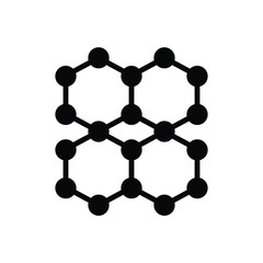 Black solid icon for matter 