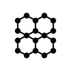 Black solid icon for matter 