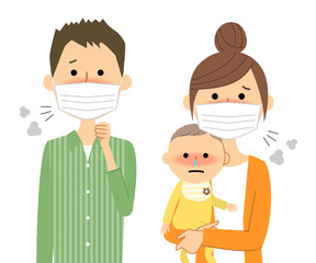  家族　風邪　インフルエンザ