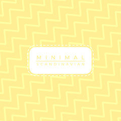 Scandinavian minimal art style zigzax pattern background color pastel bright