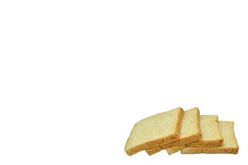 toast wheat bread sliced isolated on white background,some white bread slices pile up on white background,Sliced white bread,Slices of wheat bread isolated on white,Whole wheat bread and sandwich brea