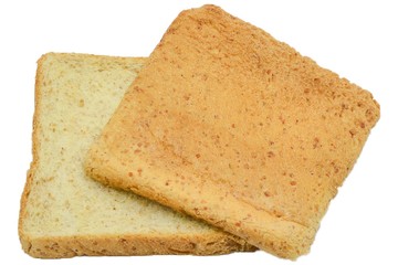 toast wheat bread sliced isolated on white background,some white bread slices pile up on white background,Sliced white bread,Slices of wheat bread isolated on white,Whole wheat bread and sandwich brea