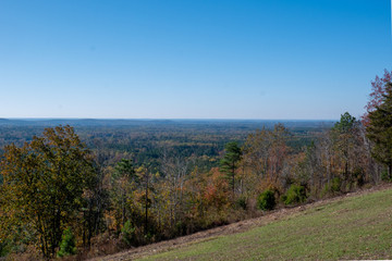 Mountain overlook in the fall