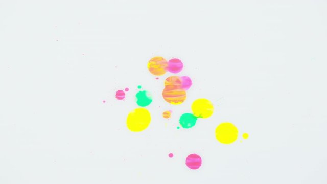 Colorful paint splash on a white background