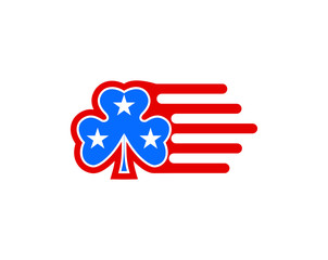 vector of Irish american logo design eps format