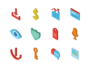 bundle of social media icons