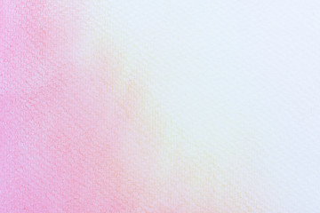 Abstract pink watercolor on white background.The color splashing in the paper.It is a hand drawn.