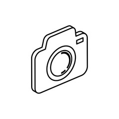 Isomatric camera design, Device gadget technology photography equipment digital and photo theme Vector illustration