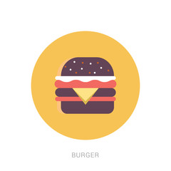 Burger icon vector. Burger logo for web design. Hamburger symbol illustration.