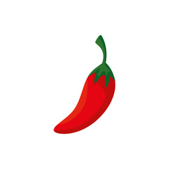 chili pepper fresh vegetable isolated icon vector illustration design