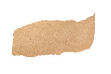 Torn paper banner isolated on white background