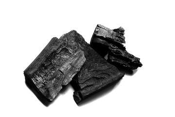 Natural black charcoal from old tree. High wood energy coal for warm in the winter or for household.