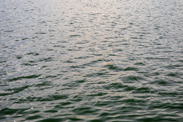 Abstract photo of surface water of sea or ocean at sunset time