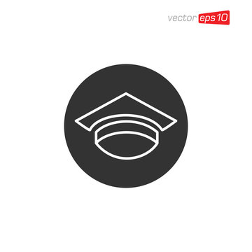 Graduation Cap Icon Design Vector