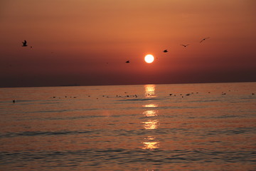 Image of morning sunrise in Mersin.