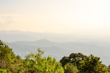 landscape mountain view in Thailand