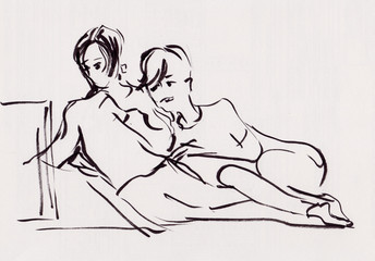 instant sketch, girls