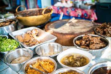 Duck noodle soup with noodle