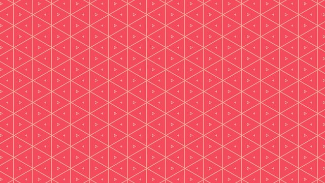 Multi-colored graphic pattern with chained rhombus pattern, which quickly changes color as it rotates clockwise and then anticlockwise, creating a hypnotic and stroboscopic effect