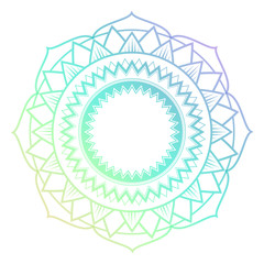 flower color mandala decorative ornament