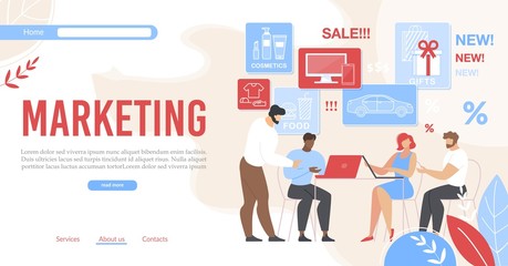 Modern Banner of a Promoting Successful Marketing