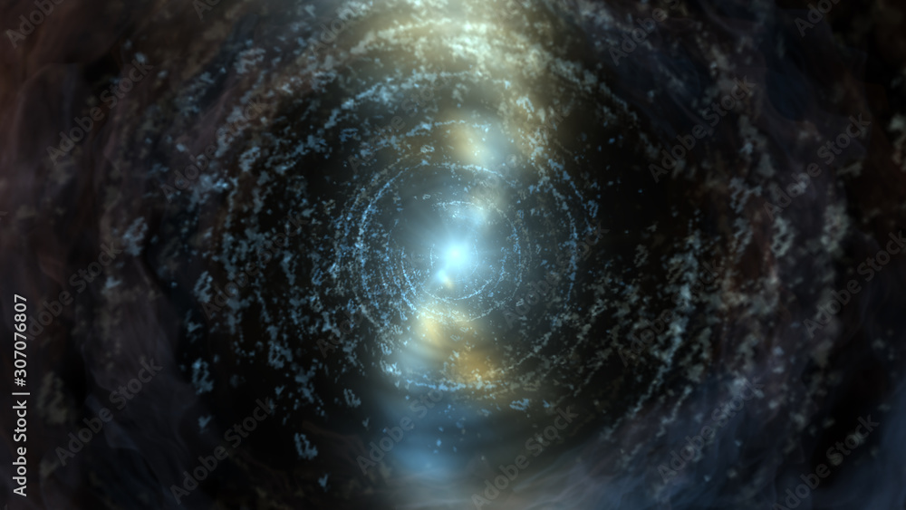 Poster abstract background simulating a tunnel.
