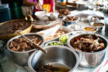 Duck noodle soup with noodle