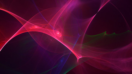 3D rendering abstract colorful fractal light background